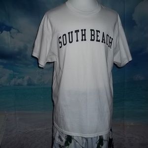 South Beach FL Short Sleeve Mens Tee Shirt-XL,New with Tag